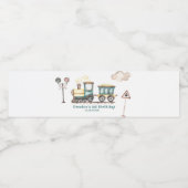 Train Boy 2nd Birthday Water Bottleラベル ペットボトルラベル (シングルラベル)