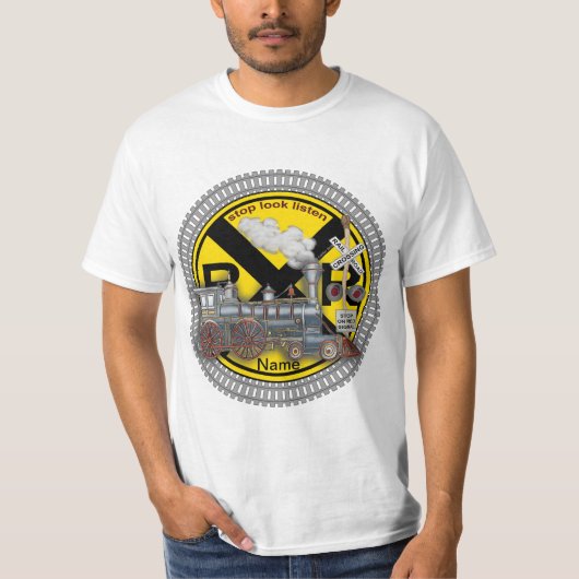 Train Crossing  t-shirt Tシャツ (正面)