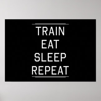 Train Eat Sleep Repeat. ポスター