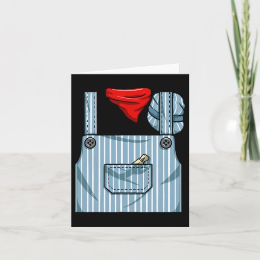 Train Engineer Conductor Costume Halloween Train E カード (正面)