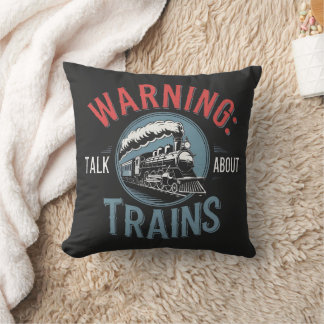 Train Enthusiast Alert クッション