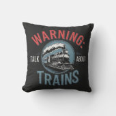 Train Enthusiast Alert クッション (正面)