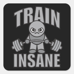 TRAIN FANDOM -トレーニングアニメやる気を起こさせる スクエアシール