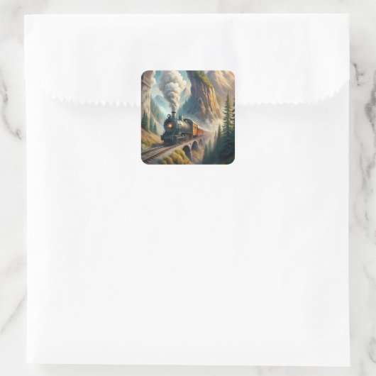 Train Fleece Blanket スクエアシール (バッグ)