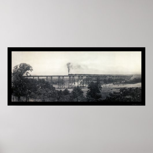 Train From Chicago Photo 1914 ポスター (正面)