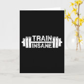 Train Furney – バーベル、ジム、トレーニング 感動的 カード (黄色い花)