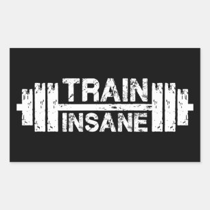 Train Furney – バーベル、ジム、トレーニング 感動的 長方形シール
