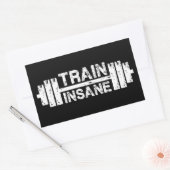 Train Furney – バーベル、ジム、トレーニング 感動的 長方形シール (封筒)