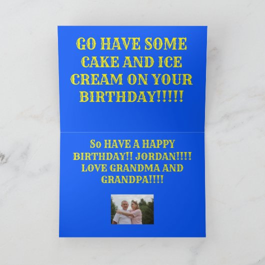 Train going the Tracks Greeting Card シーズンカード (内部)