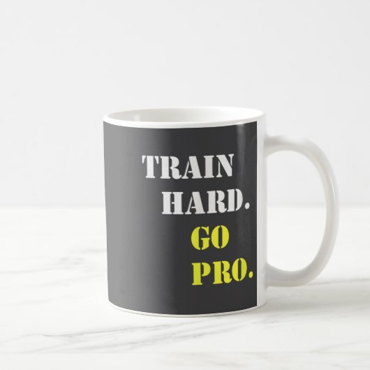 Train Hard And Go Pro - Training - Srt - Gym - Mot コーヒーマグカップ (右)