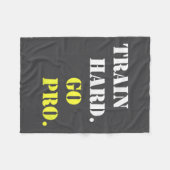 Train Hard And Go Pro - Training - Srt - Gym - Mot フリースブランケット (正面(横))