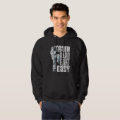 Train Hard Fight Easy Aikido Karate Jiu Jitsu  2 パーカ (正面フル)