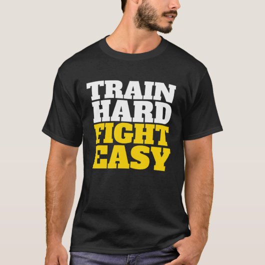 Train Hard Fight Easy IPSC Accessories Speed Steel Tシャツ (正面)