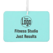 Train Harder, Go Further - Electric Blue カーエアーフレッシュナー (裏面)