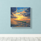 Train in the Wild キャンバスプリント (インサイチュ (ウッドフロア))