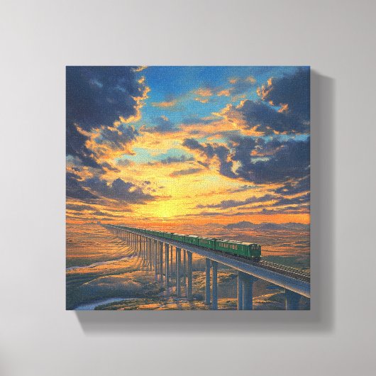 Train in the Wild キャンバスプリント (正面)