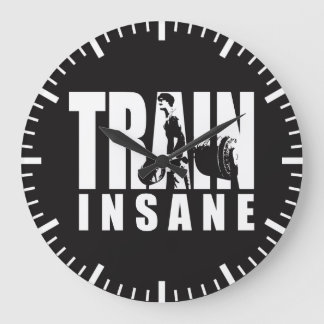 TRAIN INFARY – デッドリフト – ジムトレーニング やる気を起こさせる ラージ壁時計