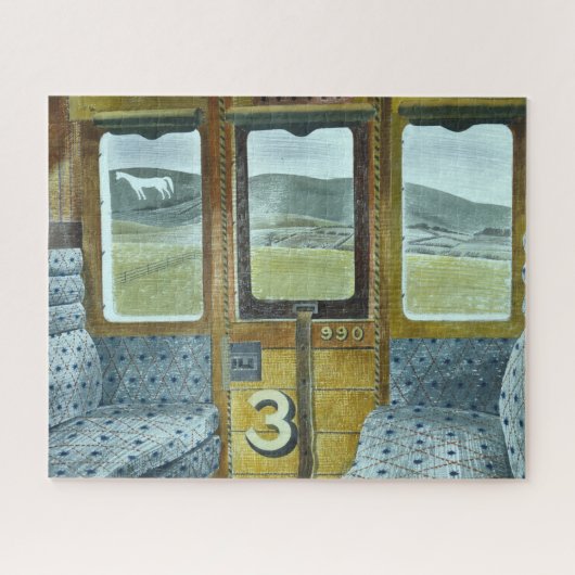 Train Landscape (by Eric Ravilious) ジグソーパズル (横)