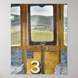 Train Landscape Landscape By Eric Ravilious ポスター