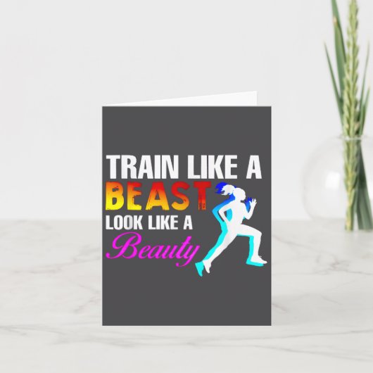 Train Like A Look Like A Beauty Fitness  カード (正面)