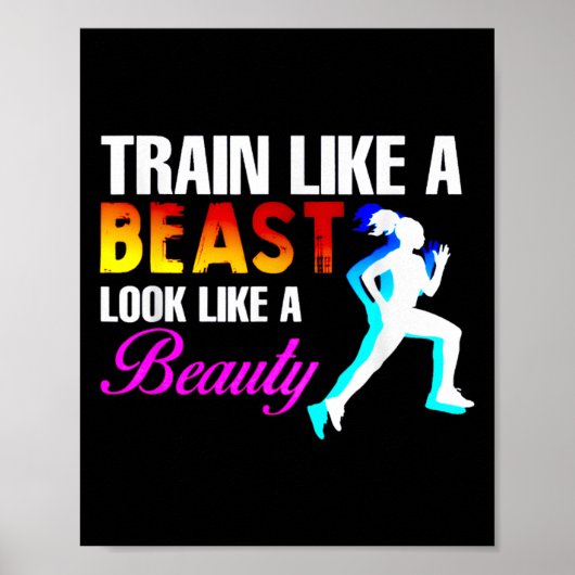 Train Like A Look Like A Beauty Fitness  ポスター (正面)