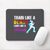 Train Like A Look Like A Beauty Fitness  マウスパッド (マウス)