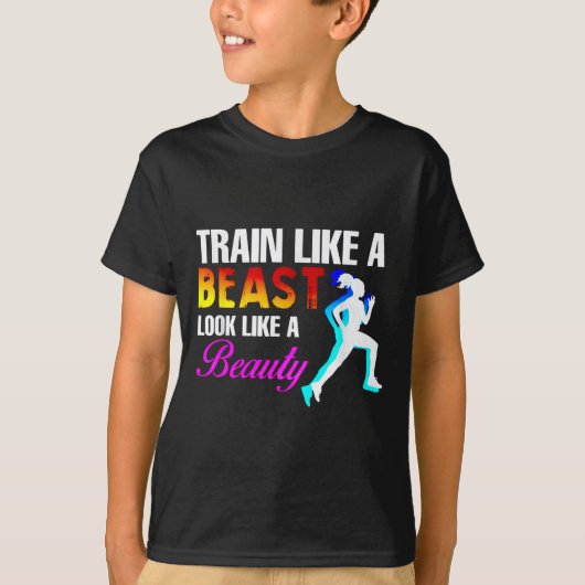 Train Like A Look Like A Beauty Fitness  Tシャツ (正面)