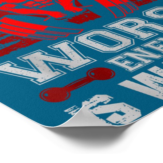 Train Like Your Worst Enemy Is Watching Fitness Mo ポスター (角)