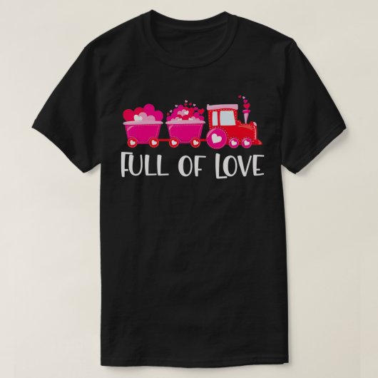Train loads of Love Valentine's Day Gift for Women Tシャツ (デザイン正面)