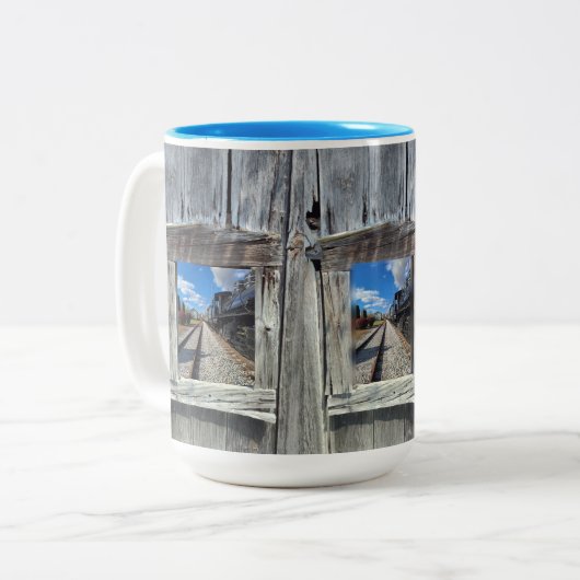 Train Mug ツートーンマグカップ (正面左)