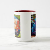 Train Painting - Gift for Train Enthusiasts マグカップ (中央)