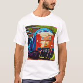Train Painting - Gift for Train Enthusiasts Tシャツ (正面)
