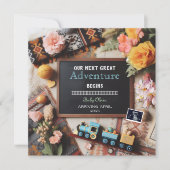 Train Pregnancy Announcement, Gender Neutral 案内状 (正面)