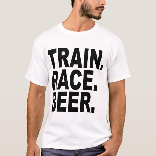 TRAIN.RACE.BEER Tシャツ (正面)