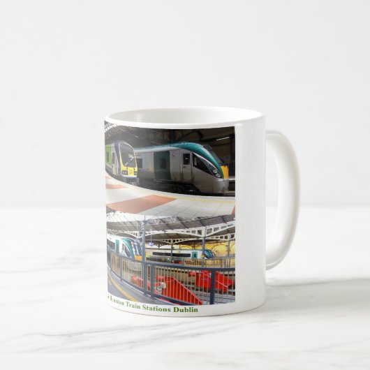Train StationのイメージクラシックMag コーヒーマグカップ (正面右)