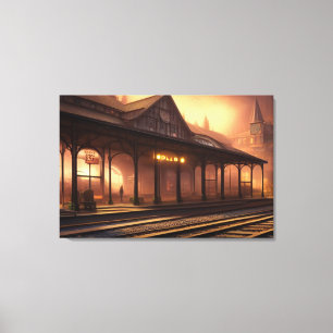 Train Station Canvas Print キャンバスプリント