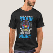 Train Station  Graphic Saying With Train 3 Tシャツ (正面)