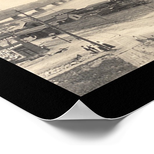 Train Station Keokuk写真1907 ポスター (角)