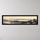 Train Station Keokuk写真1907 ポスター (正面)