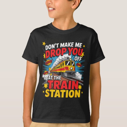 Train Station Yellowstone Take Them Train Conducto Tシャツ (正面)