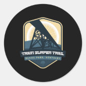 Train Surfer Trail - Devou Park, Kentucky  ラウンドシール (正面)