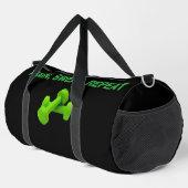 Train Sweat Repeat – Motivational Gym Bag ダッフルバッグ (右コーナー)