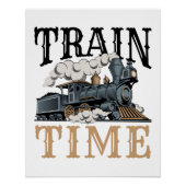 Train Time Model Railroad Railway Hobbyist ポスター (正面)