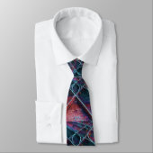Train Tracks Watercolor Mens Tie ネクタイ (タイ)