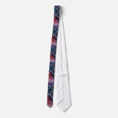 Train Tracks Watercolor Mens Tie ネクタイ (裏面)