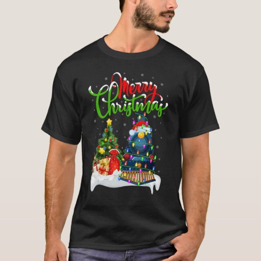 Train   Xmas Decorations Santa Train Christmas Tシャツ (正面)