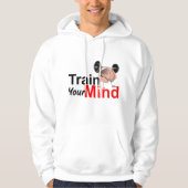Train Your Mind Motivational Brain Workout Design パーカ (正面)