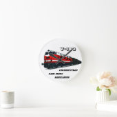 Traindesign Babelsberg ラウンド壁時計 (ホーム)