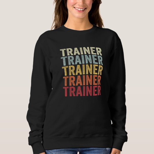 Trainer Pennsylvania Trainer PA Retro Vintage Text スウェットシャツ (正面)