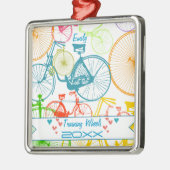 Training 失った Wheels自転車のキープザーと年 メタルオーナメント (左)